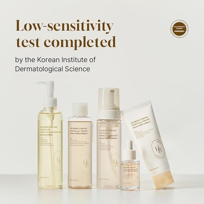 HEVEBLUE Salmon Caring Centella Cream - Salmon PDRN, Salmon Egg Extract, Centella, Madecassoside, Improve Skin Moisture Loss, Restore and Rejuvenate, Low Irritation, Korean Skincare, Valentine Gift