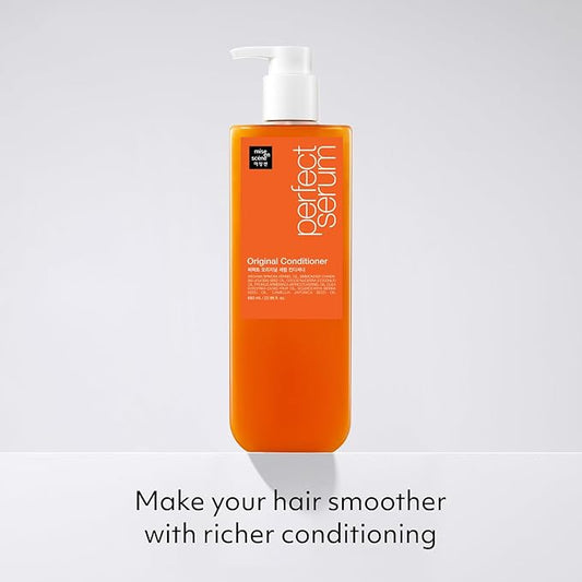 Mise En Scene Perfect Serum Original Conditioner For Damaged Hair, Nutrient Care With Argan Oil, Containing Jojoba-Seed-Oil For Smooth, Glossy Texture, 22.99 Fl. Oz.