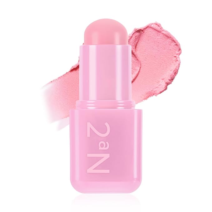 2aN Pocket Cotton Blurring stick (03 Berry Milk, 0.12oz) β 2-in-1 Lip and Cheek Soft Blur Stick, Cloudy Matte Finish, Tone-on-Tone Makeup, Lightweight Watercolor Texture