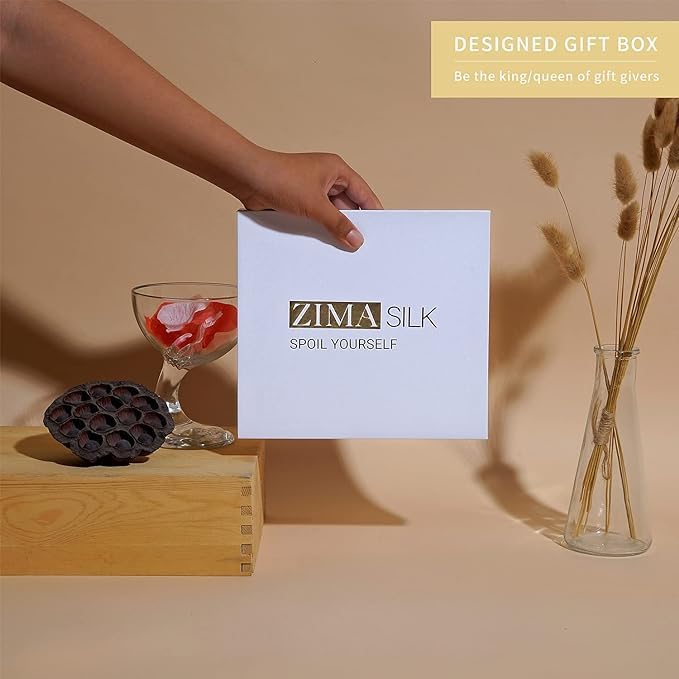 ZIMASILK 22 Momme 100% Mulberry Silk Bonnet for Sleeping & Women Hair Care, Highest Grade 6A Silk Hair wrap for Sleeping with Premium Elastic Stay On Head (1Pc, Black)