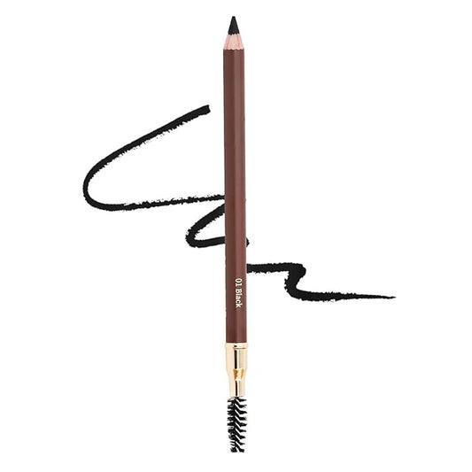 Eyebrow Pencil Longlasting Waterproof Durable Automaric Liner Eyebrow 5 Colors to Choose (5pcs, 1# Black)