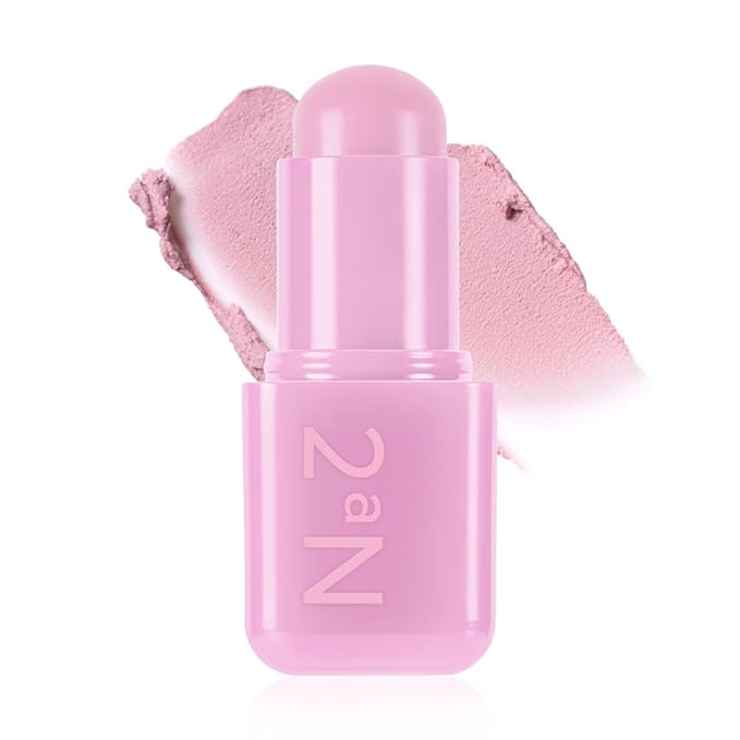 2aN Pocket Cotton Blurring stick (06 Cream Mauve, 0.12oz) β 2-in-1 Lip and Cheek Soft Blur Stick, Cloudy Matte Finish, Tone-on-Tone Makeup, Lightweight Watercolor Texture