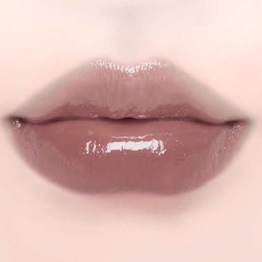 DINTO Blur-Glowy MINI Lip Tint (259 Deus) - Glossy Finish, Hydrating, Long Lasting, Lightweight Texture, Non-Sticky, Vegan & Cruelty-Free, Korean makeup (11 colors)