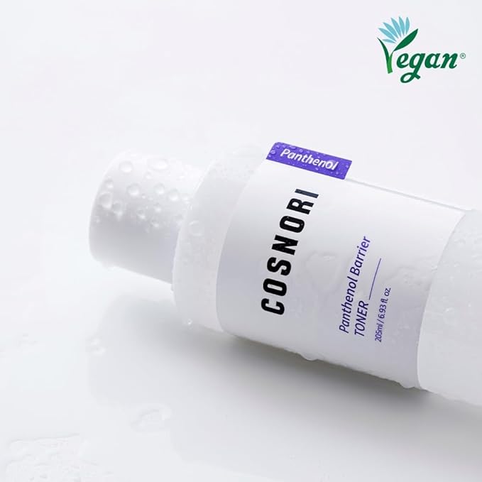 COSNORI Panthenol Barrier Toner - Vegan Skin Barrier strengthening Toner, Korean Skincare, High Content panthenol, Kakadu Plum Extract, Skin Texture&Hydration Care, 6.93 fl.oz