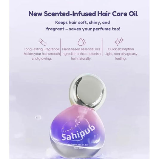 Upgrade Hair Oil Perfume - 2 in 1 Hair Treatment Oil & Hair Perfume, Avocado Nourishing Moisturizing Shining for Frizz Dry Damaged Hair, Leave-in Hair Serum Fragrance, Long Lasting Scented