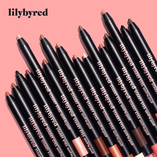 lilybyred Starry Eyes Am9 to Pm9 Gel Eyeliner | Korean Gel Eyeliner, Intense Color Payoff, Creamy Formula, Easy Blending, Built-in Sharpener, Smudge-Proof, Long-Lasting, 0.017 oz. (05 Mellow Coral)