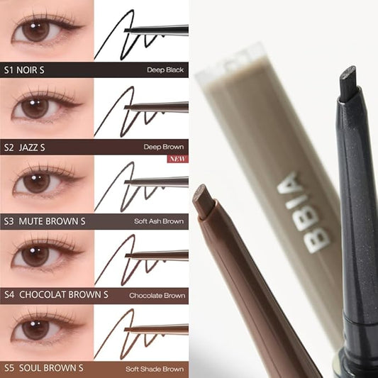 BBIA Last Auto Gel Eyeliner SLIM 5 Colors – Ultra-Fine Waterproof Mechanical Gel Eye Liner Pencil Smudge-Proof Easy Drawing Smooth Gliding Texture Vegan Korean Eye Makeup (S4 CHOCOLAT BONBON SLIM R)