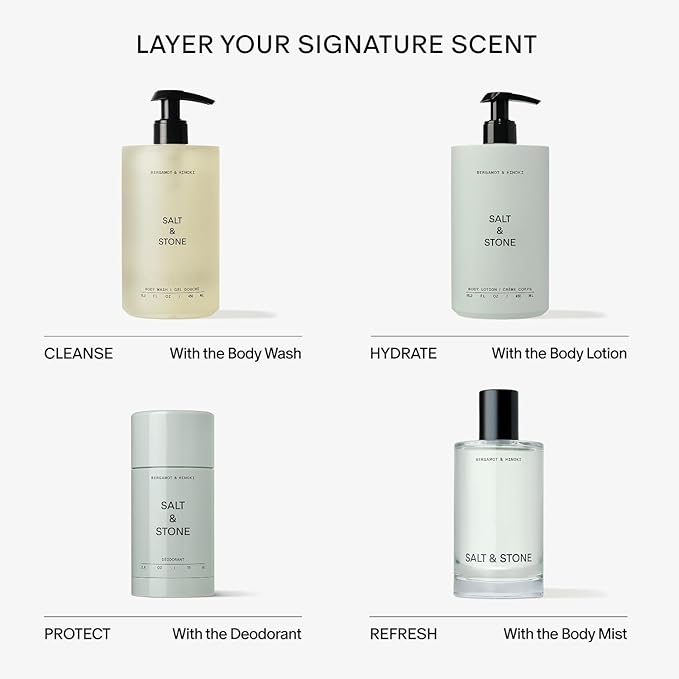 SALT & STONE Aluminum Free Deodorant | Extra Strength 48 Hour Protection for Women & Men | Made with Seaweed Extracts, Shea Butter & Prebiotics (Mini Deodorant Discovery Set)