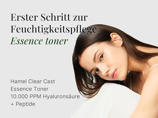 HAMEL Glow 12GF Hyal Essence Toner, Cooling & Moisturizing Booster, Pore Tightening & Radiant Glow with Peptides & 10,000ppm of Hyaluronic Acid, Unscented, Vegan, Cruelty Free, 6.76 fl.oz.