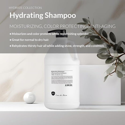 Number 4 Hydrating Shampoo, Shampoo for Women and Men. Sulfate, Gluten, & Paraben Free. Moisturizing & Color Protecting, 64 oz