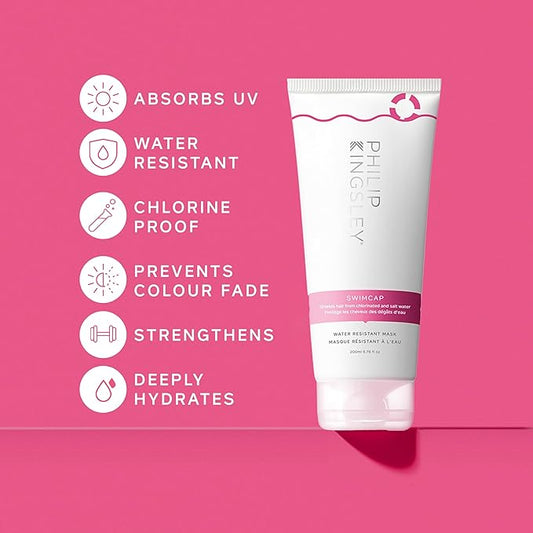 PHILIP KINGSLEY Swimcap Water-Resistant Mask; Hair Protectant for Swimmers, Sunbathers and Summer Lovers, Protects and Shields Hair from Chlorinated Pool and Salt Water, 40ml