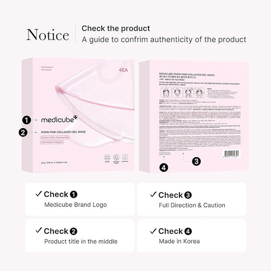 medicube Salmon DNA PDRN pink collagen jelly gel mask | overnight face mask for glass glow skin- elasticity, hydrating, firming and moisturizing | korean skincare, 28g, 4ea