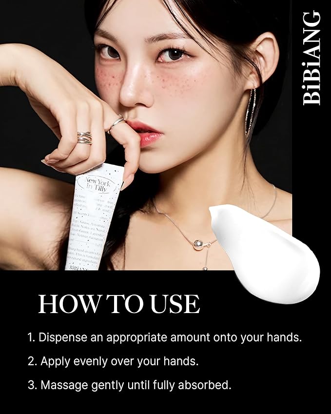 New York in Tilly Hand Cream - Korean Hand Care for Moisturizing & Nourishment - Hydrating Hand Care Formula with Floral Lily Scent, Shea Butter & Niacinamide - 1.69oz