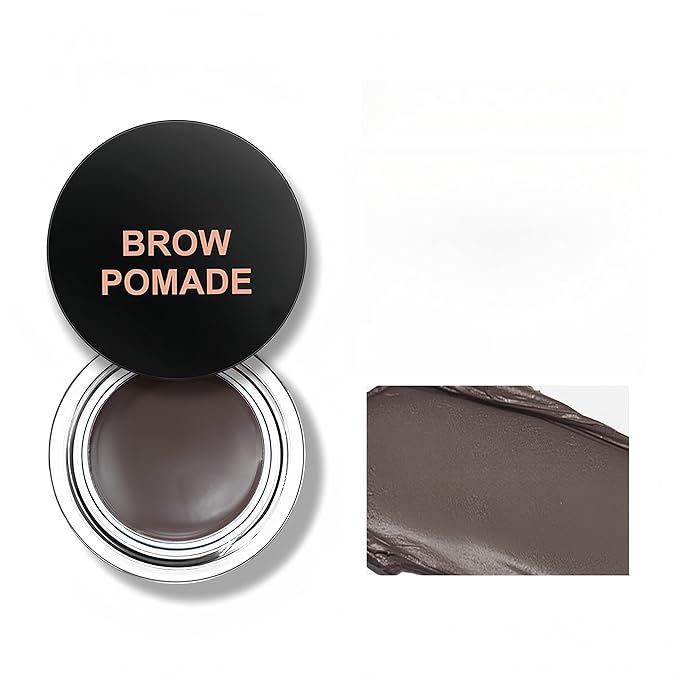 MAEPEOR Eyebrow Pomade 6 Colors Matte Smooth Full-pigmented Brow Pomade Long Lasting Waterproof Natural Brow Gel for All Skin Types and Tones (Matte, 04 Soft Brown)