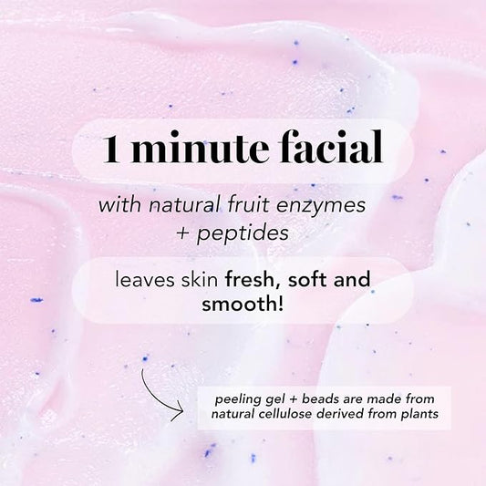 Saturday Skin Rub-A-Dub Refining Peel Gel Facial Cleansing Gels, Facial Polishes Washes with Natural Fruit Enzymes, Gentle Exfoliator Scrub for All Skin Types, Korean Skin Care (2.53 Fl. Oz. (75ml))