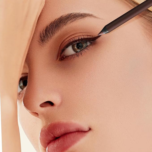 24 Hr Waterproof Eyeliner Duo Sharpenable Eye Pencil, 2025 New Persona Eyeliner Pencil Waterproof, No Smudging, No Fading, Long-Wearing, Smooth and Easy To Color (Stone)