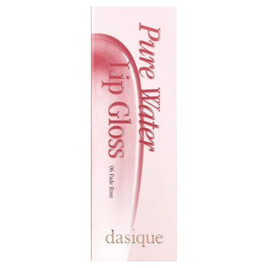 dasique Pure Water Lip Gloss #06 Fade Rose 0.09 oz | Variety of Colors | Dewy Gloss | Buildable Gloss Tesxture | Non-Sticky | K-beauty