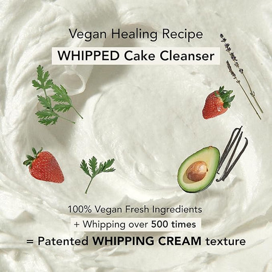Whipped Korean Skincare Face Wash, Extra Deep Moisturizing Vegan Facial Cleanser for Dry Skin with Niacinamide, Hyaluronic Acid, Ceramide, Lime & Avocado, Doubles as a Face Mask, 4.5 oz