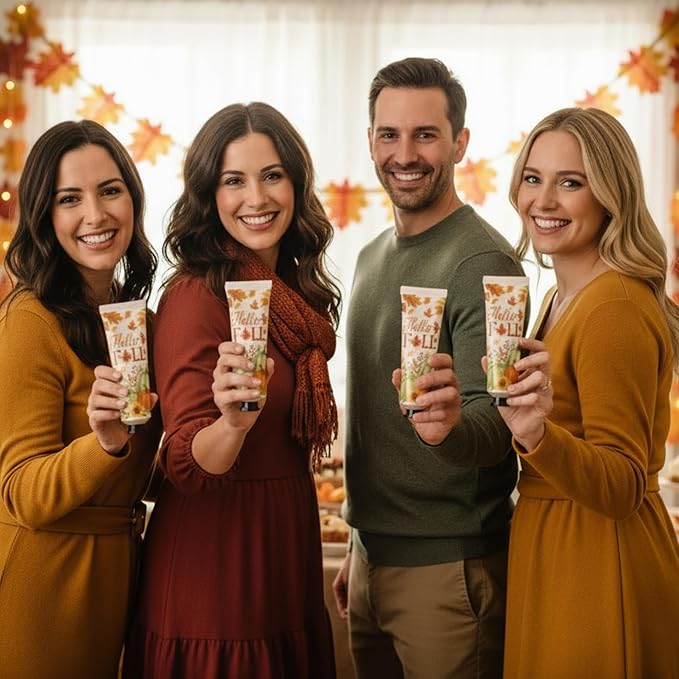 48 Sets Hello Fall Hand Cream Gifts Bulk Baby Shower Hand Cream Travel Size Lotion Bulk Fall Thanksgiving Party Supplies Favors Birthday Wedding for Guest
