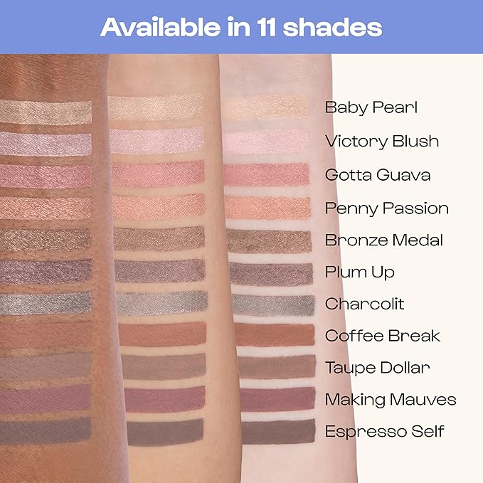 ALLEYOOP 11th Hour Cream Eye Shadow Sticks - Bronze Medal (Shimmer) - Award-winning Eyeshadow Stick - Smudge-Proof and Crease Proof for Over 11 Hours - Easy-To-Apply and Compact for Travel, 0.05 Oz