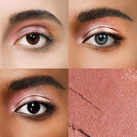 Longwear Cream Eye Shadow Sticks(46 Ruby Metallic), Smudge-Proof, Waterproof Eyeshadow,Silky Formula Glitter With Makeup Brush,Red Eyeshadow Stick