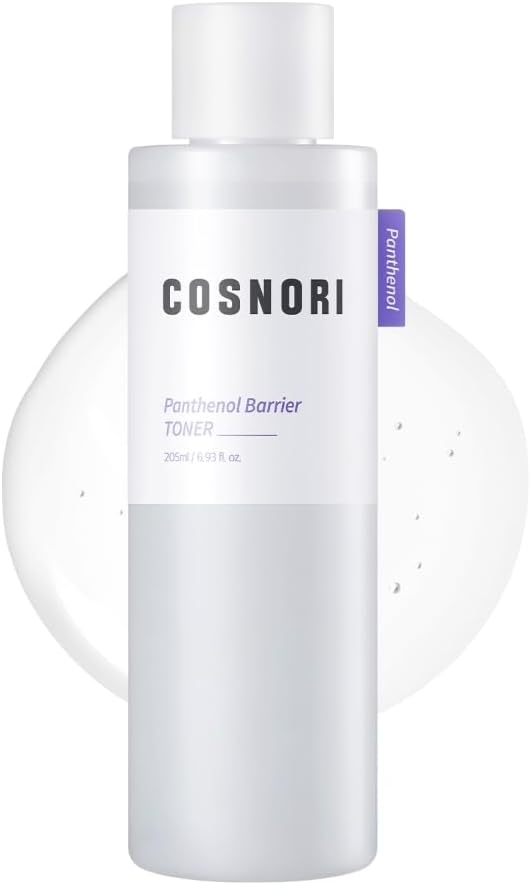 COSNORI Panthenol Barrier Toner - Vegan Skin Barrier strengthening Toner, Korean Skincare, High Content panthenol, Kakadu Plum Extract, Skin Texture&Hydration Care, 6.93 fl.oz