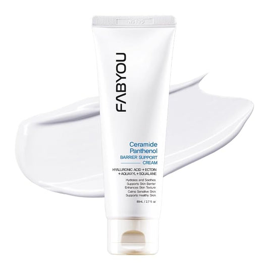 Ceramide Panthenol Barrier Support Moisturizer 2.71 fl oz - Long-lasting Hydration & Soothing for Dry & Sensitive Skin, Strengthens Barrier with 8 Types of Hyaluronic Acid, Korean Skincare