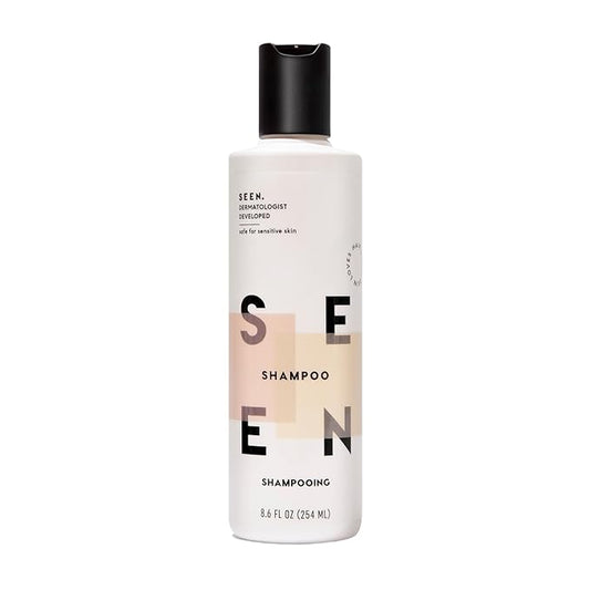 SEEN Shampoo - Scented - Non-Comedogenic & Sulfate-Free Hair Shampoo- Dermatologist-Developed - Safe for Sensitive & Acne Prone Skin