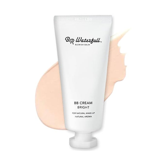 Blemish Balm, Korean BB Cream, Dewy Finish, Moisturizing Medium Flawless Coverage, Glowing Skin Tone, Glow & Dewy Makeup,1.41oz (BB Cream Bright Type)