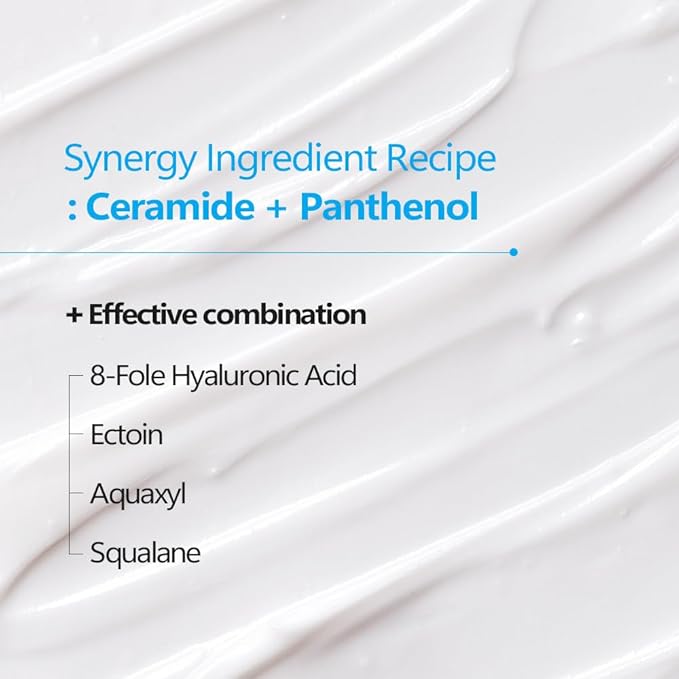 Ceramide Panthenol Barrier Support Moisturizer 2.71 fl oz - Long-lasting Hydration & Soothing for Dry & Sensitive Skin, Strengthens Barrier with 8 Types of Hyaluronic Acid, Korean Skincare