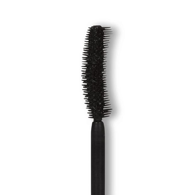 Elizabeth Mott Black Lengthening Mascara – Smudge-Proof, Water-Resistant, No Clump or Flake, Volumizing, Curling & Lash-Extending Fiber Formula with C-Curve Silicone Brush for Full, Long Lashes – 8ml