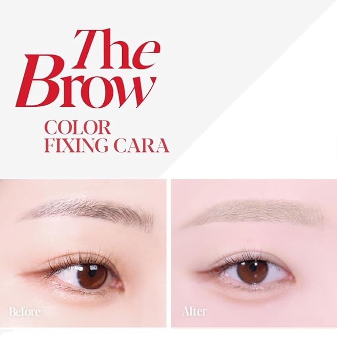 Espoir The Brow Color Fixing Cara #4 Fake Bleach 0.1 fl oz | Easy Fixing without Clumping with Skinny Brush | Long Lasting Smudgeproof Eyebrow Mascara | Soft Mood Coloring Tinted Gel | Korean Makeup