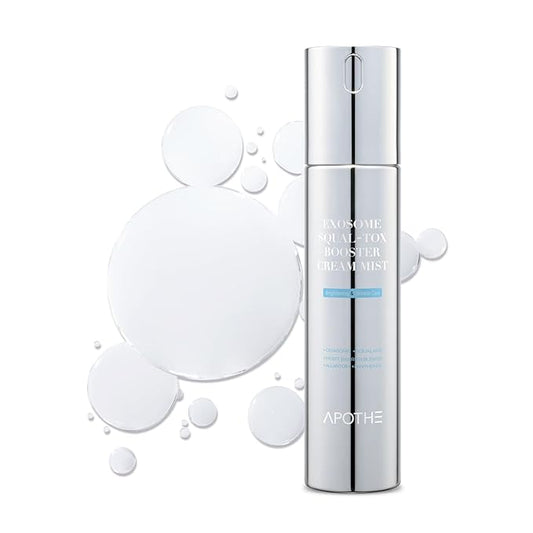 APOTHE Exosome Squal-Tox Booster Cream Mist 3.38 fl oz (100ml) – Hydrating, Soothing, and Brightening with Squalane, Centella Asiatica, and Niacinamide