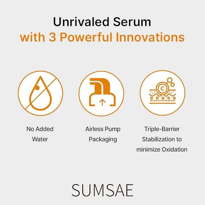 Pure Vitamin C Serum - Best Korean Skincare with Vitamin 10.5%, No Added Water, Special Airless Pump, Brightening and Firming Skin, Improving Uneven and Dull Skin Tone, 30ml/1.01fl.oz.