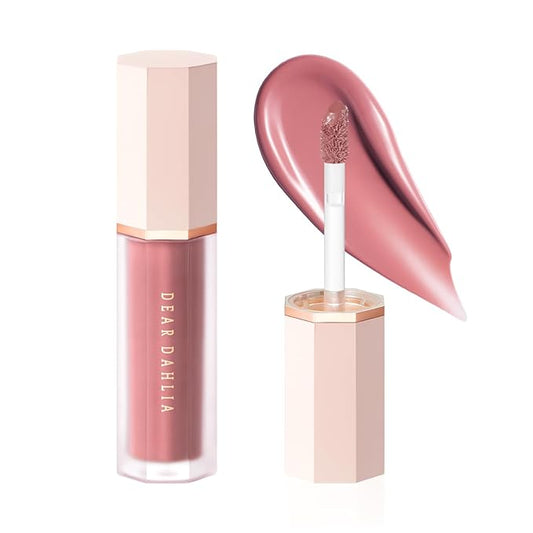 DEARDAHLIA Petal Drop Blush (Rosily) - Weightless Buildable Liquid Blush with High-Pigment, Long-lasting Dewy Finish, Natural Flush. Hydrating, Vegan, Cruelty-Free Korean Makeup for Cheeks. 0.14 oz