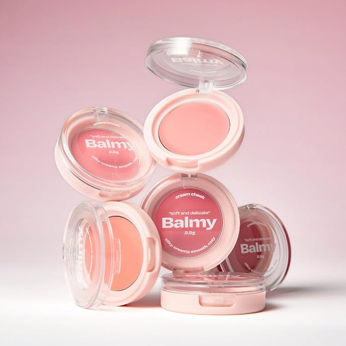 Balmy Cream Cheek | Lightweight, Natural Finish Cream Blush with Blurring Effect | 2.5g (No.6 Plum Jam)