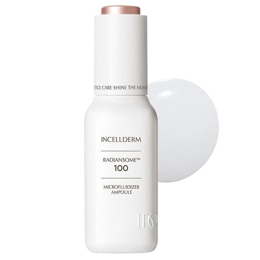 INCELLDERM Radiansome 100 Microfluidizer Ampoule, Brightening & Wrinkle improvement Ampoule, K-Beauty Skin Care - 30ml / 1.01 fl oz.