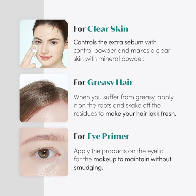 ETUDE Zero Sebum Drying Powder Duo Set 0.14 Ounce*2 (4g*2) | Lightweight Oil Control No Sebum Loose Face Powder with 80% Mineral | Long Lasting, Makes Skin Downy, Korean Makeup, Kbeauty