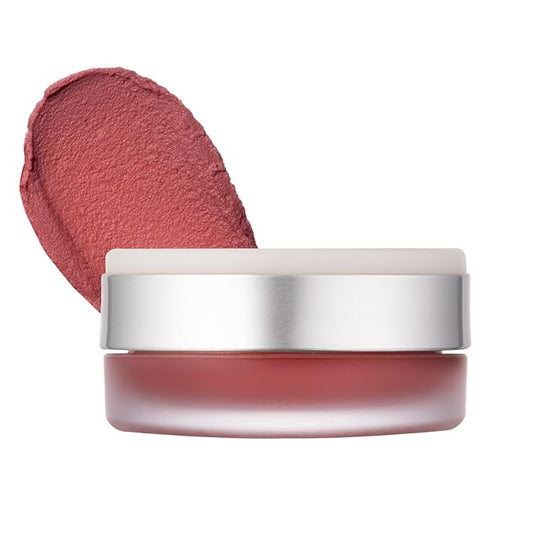 Heart Percent Dote On Mood Custom Lip & Cheek Single – Blendable & Buildable Soft Velvety Matte Cream Blush (Fog Pot), Long-Lasting Lightweight Multi-Use & Lip Tinted Balm 4.7g, M02. Rosy Coral