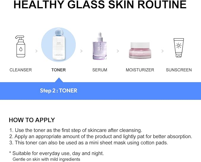 Soothing Toner I Soothing pH-Balanced Toner, Light-Weight, Calms Skin, Refreshing, Hydrating, Gentle Exfoliator, Cruelty Free (200ml / 6.76 fl.oz)