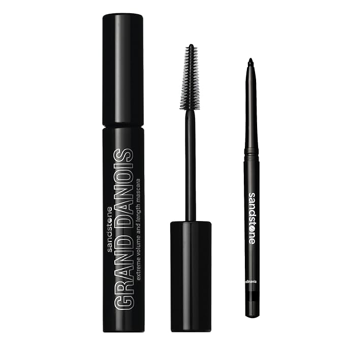 Sandstone Scandinavia mascara Grand Danois Black + Waterproof eyeliner black