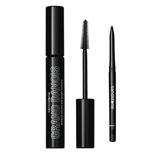 Sandstone Scandinavia mascara Grand Danois Black + Waterproof eyeliner black