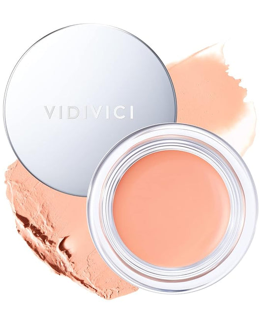 VIDIVICI Millennial Glow Cream Blush 01 Gardenic Pink - Creamy Face Cheek Blusher for Smooth & Silky Skin - Soft Satin Finish with Natural Color - For Fair to Light Skin Tone, 0.21 oz.