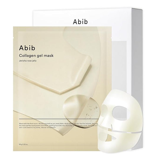Abib Collagen Gel Mask Jericho Rose Jelly 10 Sheets (Nourishing) I Korean Vegan Collagen, Cooling Nourishing Hyaluronic Acid Hydrogel Face Mask Skin Care