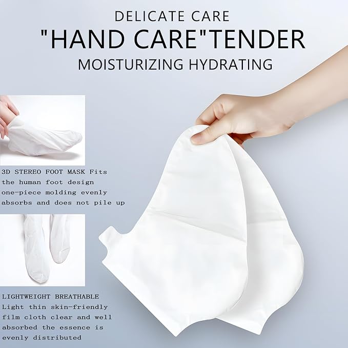 Foot Masks Moisturizing Socks - Moisturizes Tired, Dry & Cracked Feet, Exfoliating Hydrating Foot Mask - Dry Skin Solution - Moisturizing Foot Treatment- All Skin Types - 11Pairs