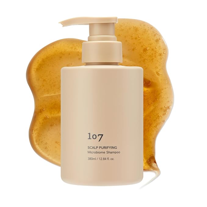 107 Clarifying Shampoo - Purifying Shampoo for Build Up, Dirt, Oil, Itchy, Dry Scalp – Fermented Vinegar & Ginseng for Refreshed & Revitalized Scalp - Paraben, Phthalate and Sulfate Free (12.84oz)