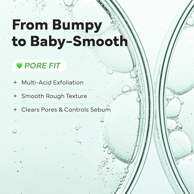 SAM’U PH Sensitive Pore Fit Face Mask – Pore Tightening & Exfoliating Vegan Sheet Mask with AHA, BHA, PHA, LHA, Texture Refining, Travel-Friendly Korean Skincare (5 Sheets)