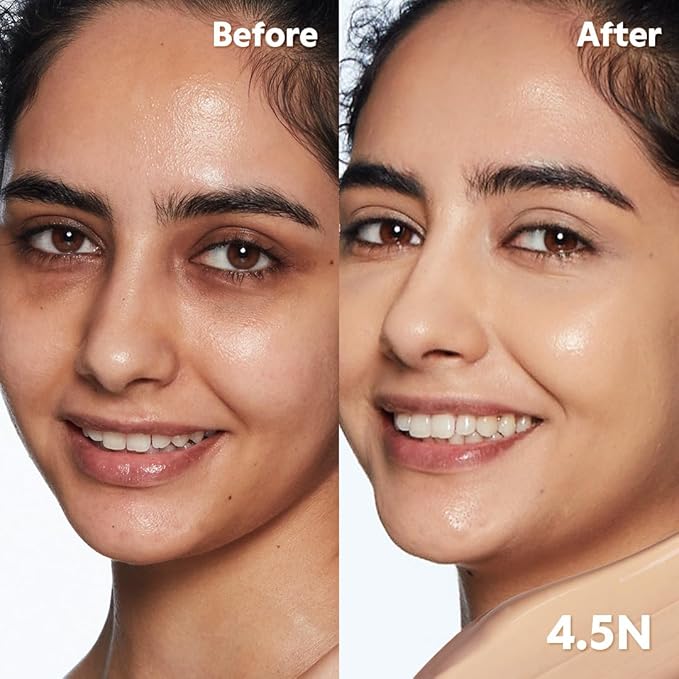 TIRTIR Glide&Hide Blurring Concealer - Creamy texture, Conceals dark circles and wrinkles, Dual formula (liquid tip & balm stick), Long-lasting wear, Korean Makeup, #6.8C, 0.28 Oz