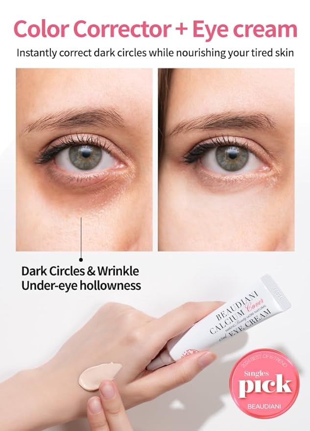 BEAUDIANI Korean Glow Eye Cream 15ml - Dark Circle & Wrinkle Cover