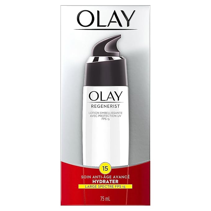 Olay Regenerist Regenerating Face Lotion with Sunscreen SPF 15 Broad Spectrum, No Scent, 2.5 fl oz